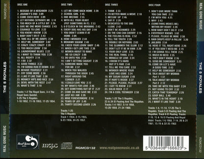 The 5 Royales : The Complete Singles 1952-1962 (4xCD, Comp, RM)