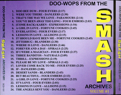 various : Doo-Wops From The Smash Archives Volume #1 (CDr, Comp)