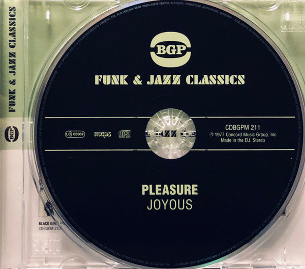 Pleasure (4) : Joyous (CD, Album, RE, RM)