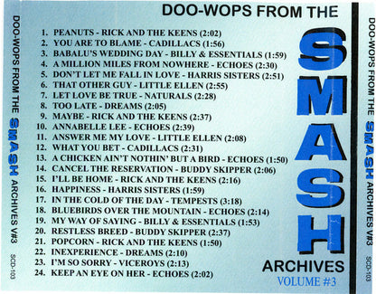 Various : Doo-Wops From The Smash Archives Volume #3 (CDr, Comp)