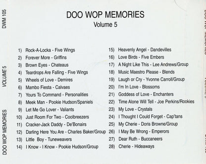 Various : Doo Wop Memories Presents Volume 5 (CD, Comp)