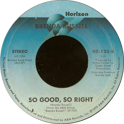 Brenda Russell (2) : So Good, So Right (7", Single, Styrene)