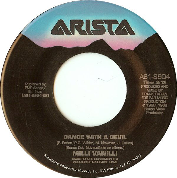 Milli Vanilli : Blame It On The Rain (7", Single)