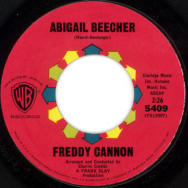 Freddy Cannon : Abigail Beecher / All American Girl (7", Single, Styrene, Bri)