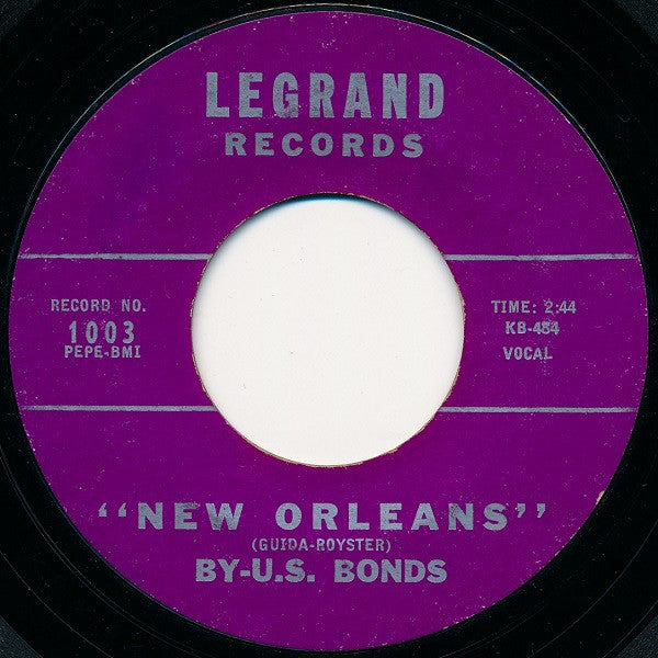 Gary U.S. Bonds : New Orleans / Please Forgive Me (7", Single, Styrene)