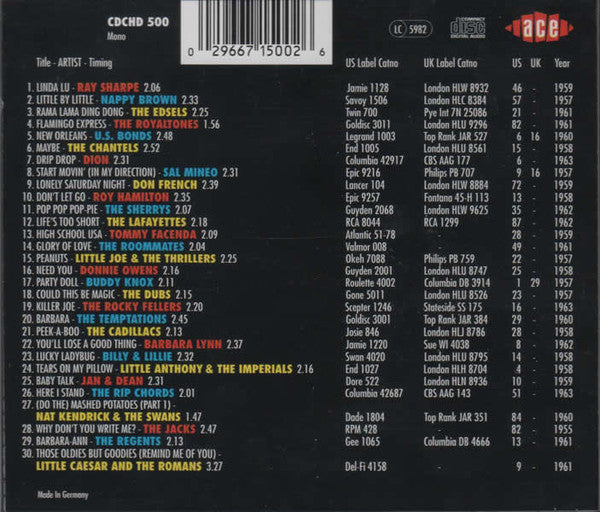 Various : The Golden Age Of American Rock 'n' Roll Volume 4 (CD, Comp, Mono)