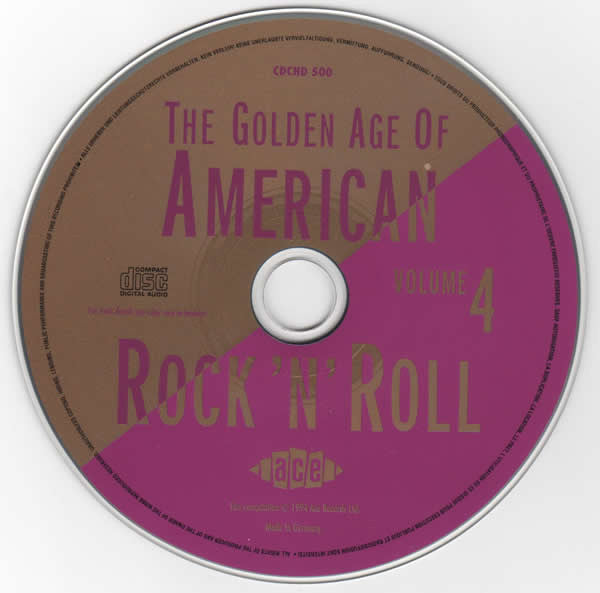 Various : The Golden Age Of American Rock 'n' Roll Volume 4 (CD, Comp, Mono)