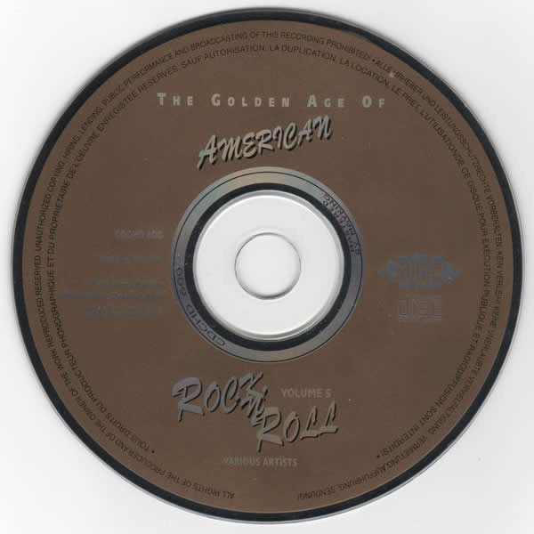 Various : The Golden Age Of American Rock 'n' Roll Volume 5 (CD, Comp, Mono)