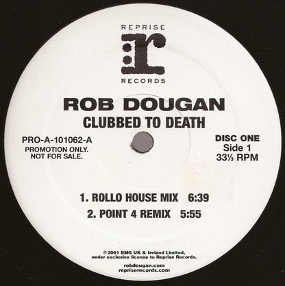 Rob Dougan : Clubbed To Death (2x12", Promo)