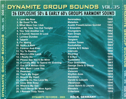 Various : Dynamite Group Sounds Vol. 35 - 26 Explosive Group Harmony Sides (CD, Comp)