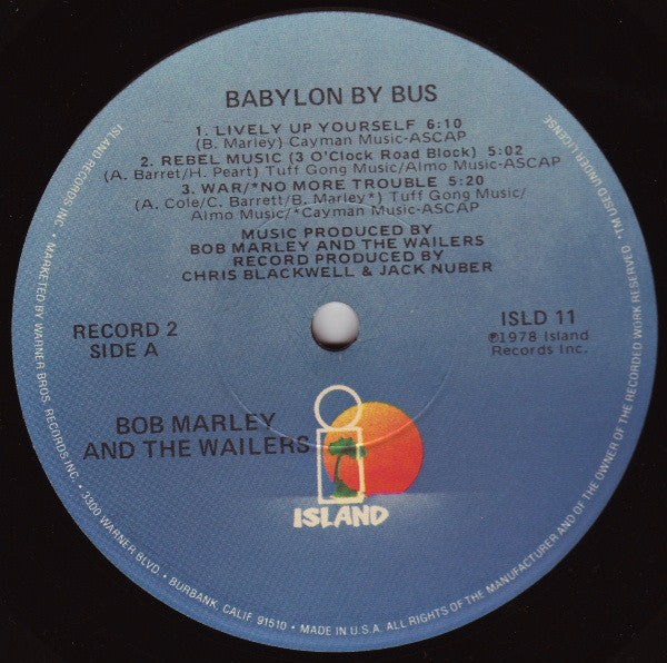 Bob Marley & The Wailers : Babylon By Bus (2xLP, Album, RP, 2nd)