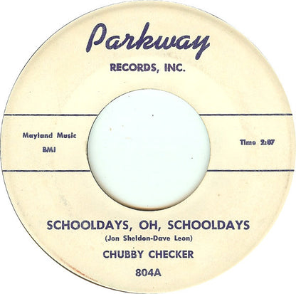Chubby Checker : Schooldays, Oh, Schooldays / The Class (7", Single)