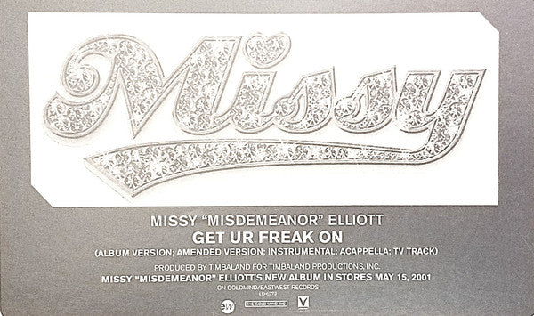 Missy Elliott : Get Ur Freak On (12", Promo)