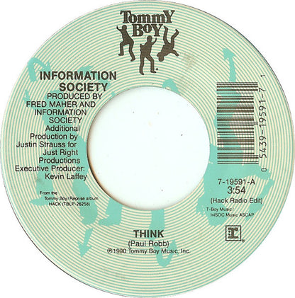 Information Society : Think (7", Single)