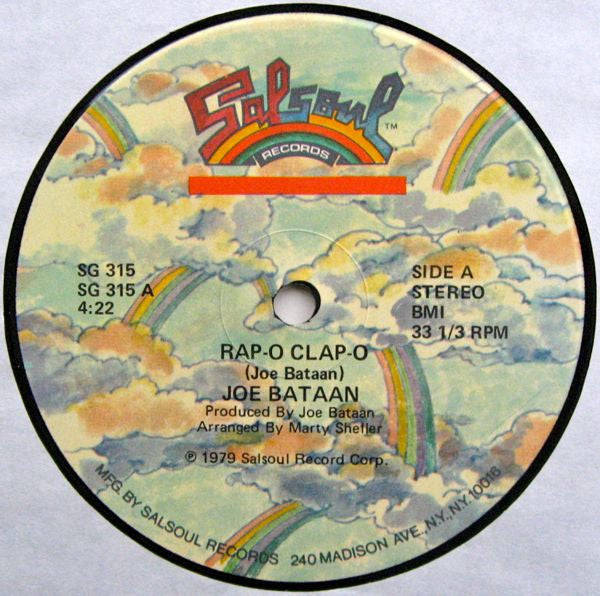 Joe Bataan : Rap-O Clap-O (12", Single)