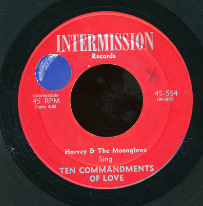Harvey Fuqua & The Moonglows / Bunker Hill : Ten Commandments Of Love / Hide & Go Seek Parts 1&2 (7", RE)