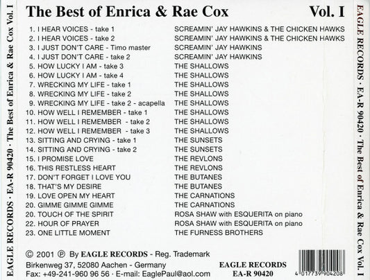 Various : The Best Of Enrica & Rae Cox Vol I (CD, Comp)