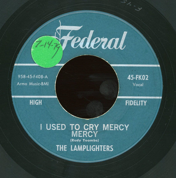 Dossie Terry / The Lamplighters : Thunderbird / I Used To Cry Mercy Mercy (7")
