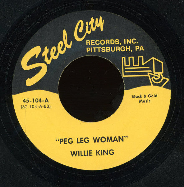 Willie King / Jimmy Witherspoon : Peg Leg Woman / Drinkin Beer (7", RE)