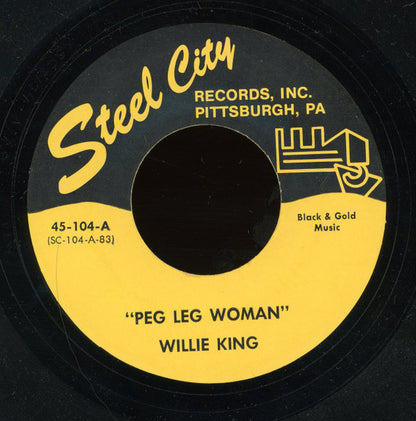 Willie King / Jimmy Witherspoon : Peg Leg Woman / Drinkin Beer (7", RE)
