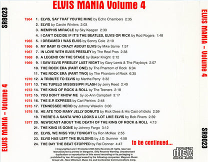 Various : Elvis Mania - Volume 4 (CD, Comp)