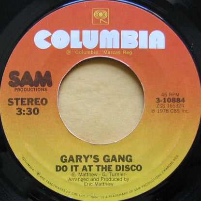Gary's Gang : Keep On Dancin' / Do It At The Disco (7", Single, Styrene, Pit)