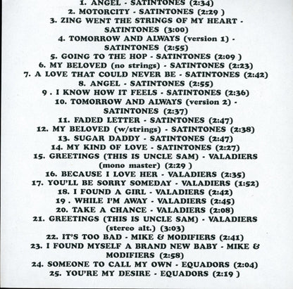 Various : Doo-Wops From The Motor City (CDr, Comp)