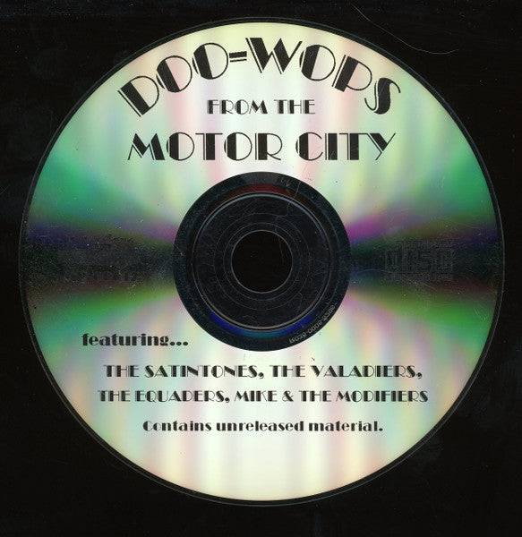 Various : Doo-Wops From The Motor City (CDr, Comp)