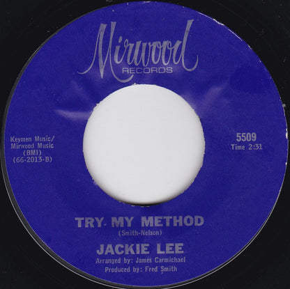 Jackie Lee : Your P-E-R-S-O-N-A-L-I-T-Y / Try My Method (7", Single, Styrene, Pit)