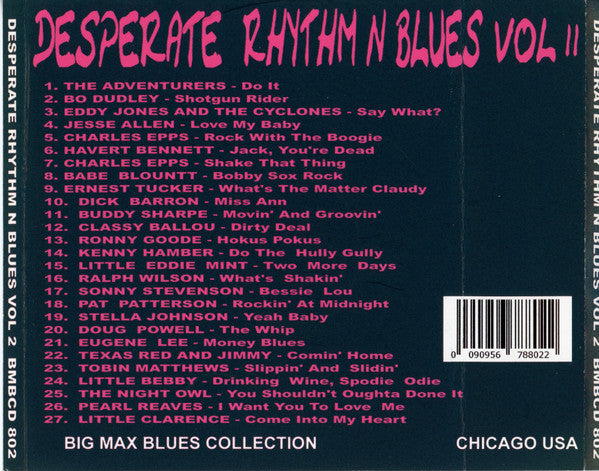 Various : Desperate Rhythm N Blues Vol 2 (CDr, Comp)