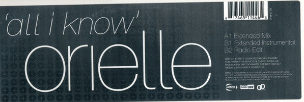 Orielle : All I Know (12")