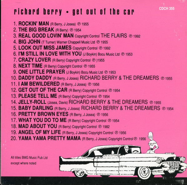 Richard Berry : Get Out Of The Car (CD, Comp)