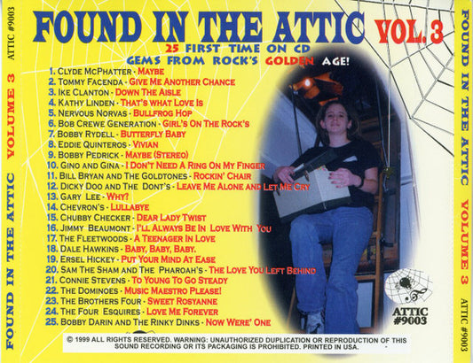 Various : Found In The Attic Volume 3  (CD, Comp)