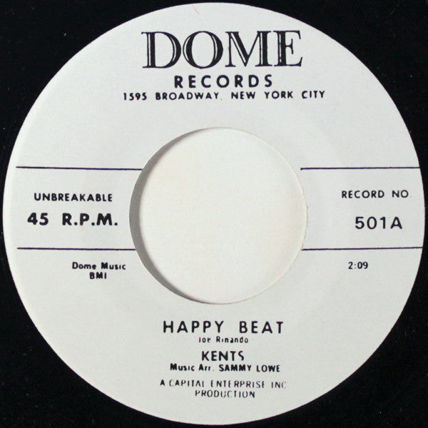 The Kents (2) : Happy Beat / I Love You So (7", Single, RE)