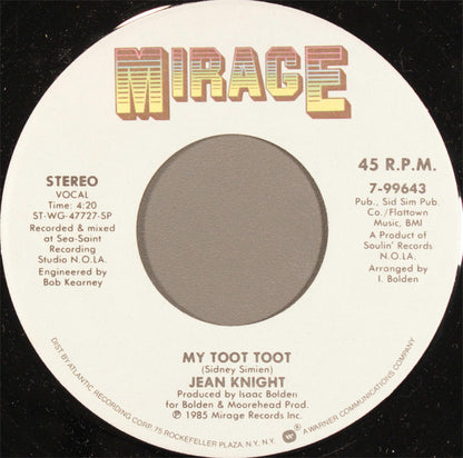 Jean Knight : My Toot Toot (7", SP )