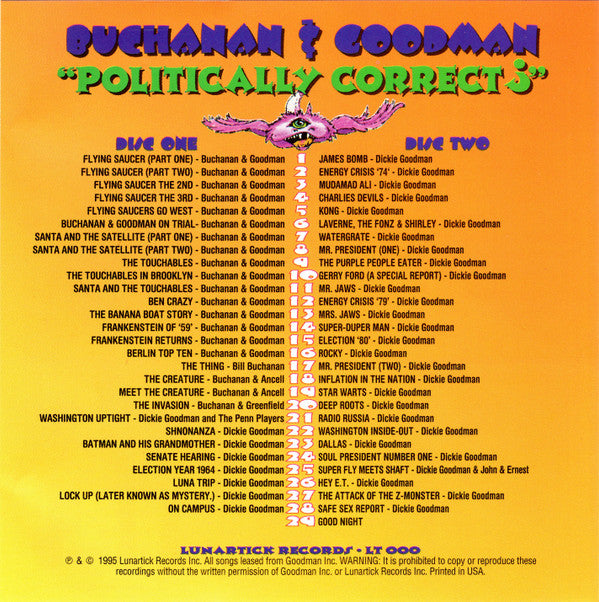Buchanan & Goodman : Politically Correct? (2xCD, Comp)