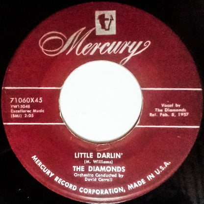 The Diamonds : Little Darlin' / Faithful And True (7", Single, Scr)