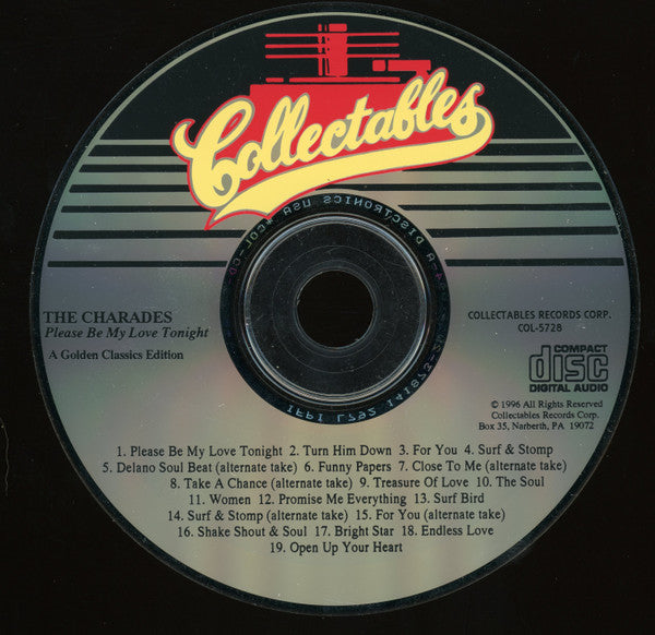 The Charades : Please Be My Love Tonight - A Golden Classics Edition (CD, Comp)