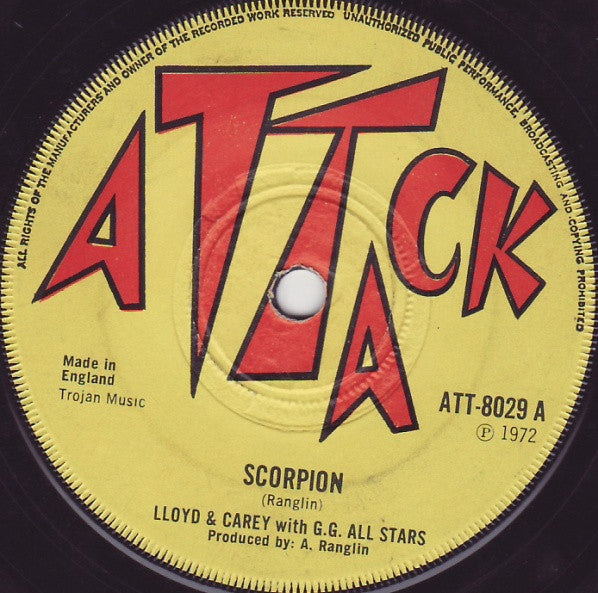 Lloyd Young & Carey Johnson With G.G. Allstars / The Maytones : Scorpion / Hands And Feet (7", Single, Sol)