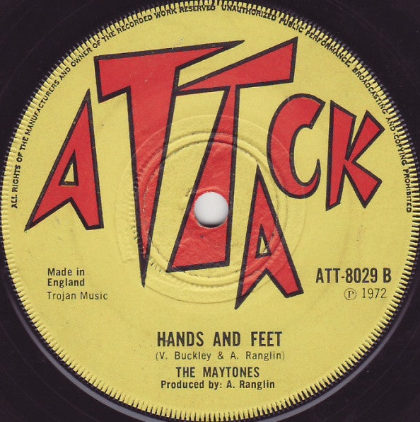 Lloyd Young & Carey Johnson With G.G. Allstars / The Maytones : Scorpion / Hands And Feet (7", Single, Sol)