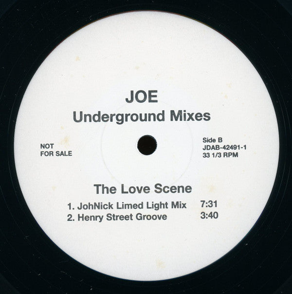 Joe : The Love Scene (Underground Mixes) (12", Promo)