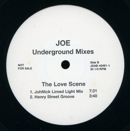 Joe : The Love Scene (Underground Mixes) (12", Promo)