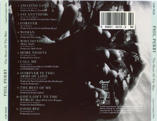 Phil Perry (2) : The Heart Of The Man (CD, Club)