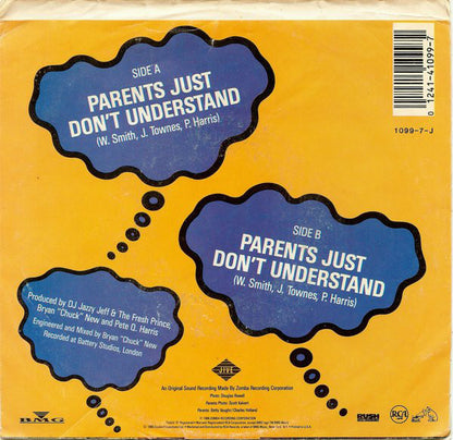 D.J. Jazzy Jeff & The Fresh Prince* : Parents Just Don't Understand (7", Single)