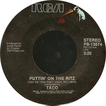 Taco : Puttin' On The Ritz / Livin' In My Dreamworld (7", Single, Styrene)