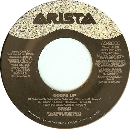 Snap! : Ooops Up (7")