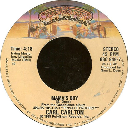 Carl Carlton : Private Property (7", Styrene)