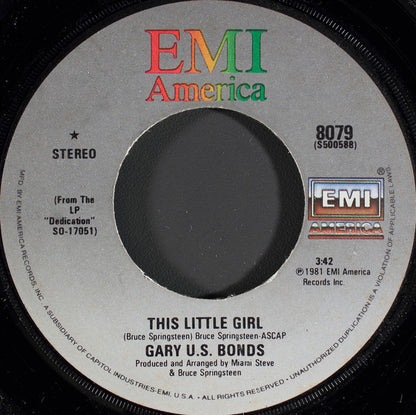 Gary U.S. Bonds : This Little Girl (7", Single, Win)