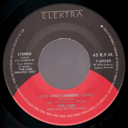 The Cars : Tonight She Comes / Just What I Needed (7", Single, Spe)