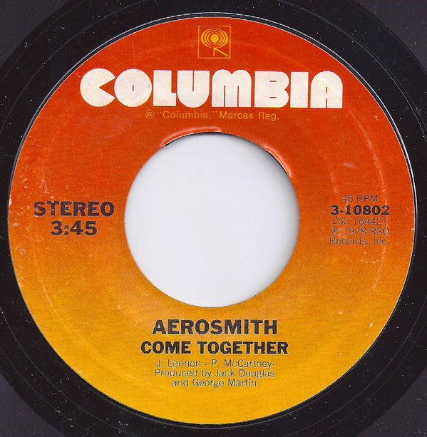 Aerosmith : Come Together / Kings And Queens (7", Single, Styrene, Ter)